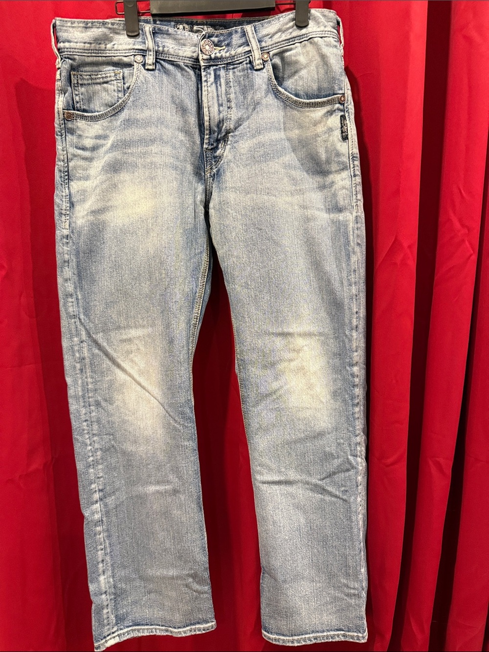 Silver Jeans Light Wash Relaxed Straight Men's Jeans